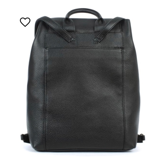 Tory Burch Harper Black Leather Backpack - Picture 4 of 9